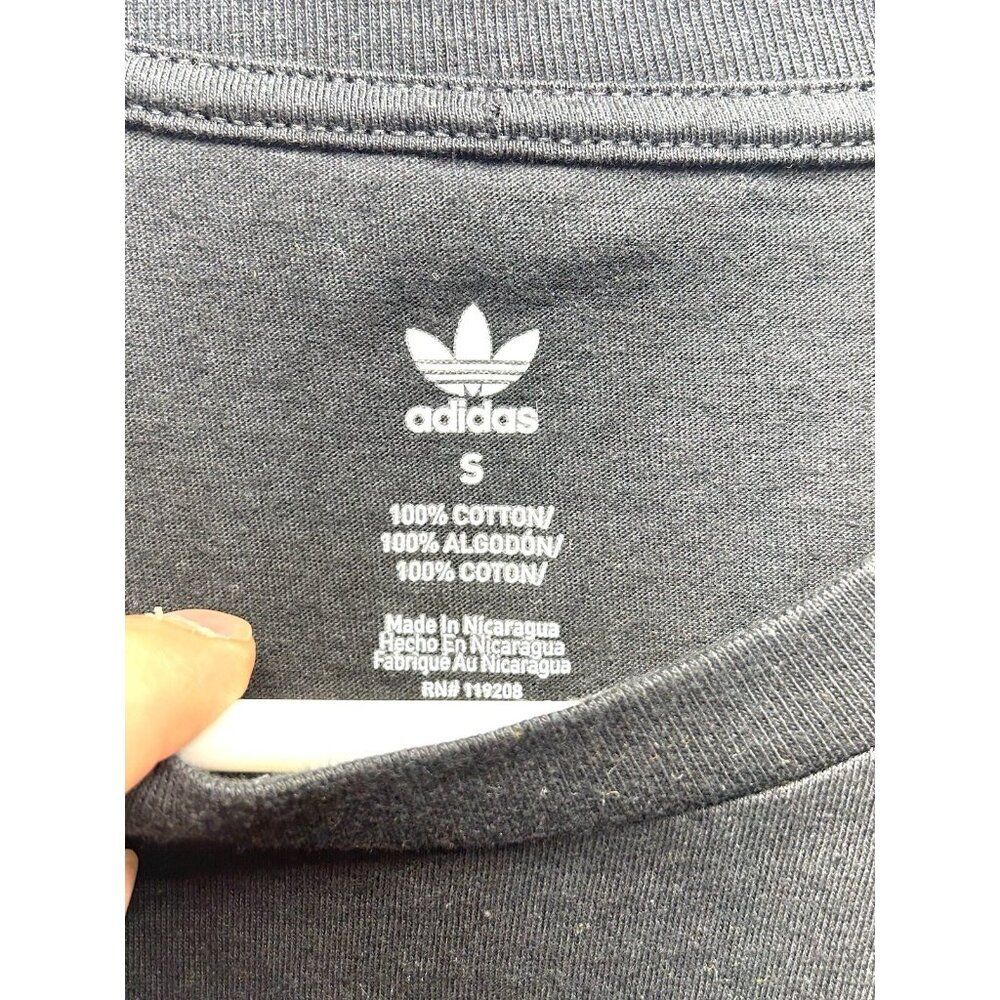 Adidas Originals Superstan Men's Cotton T Shirt - Adult S- Black - Picture 3 of 12
